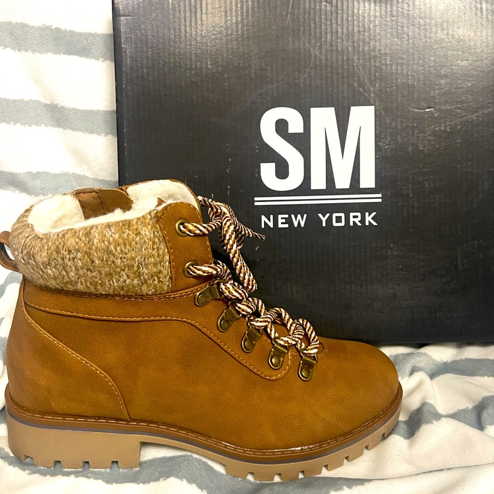 SM New York Short Tan Boots.